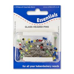 Heat resistant glass head pins