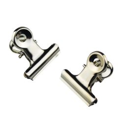 Metal Silver Spring Clips - 22mm
