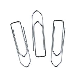 Extra Large No Tear Silver Paperclips - 33mm