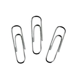 Small Plain Silver Paperclips - 22mm