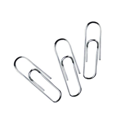 Small Lipped Silver Paperclips - 22mm