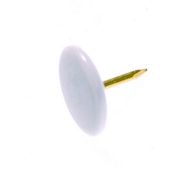 Cello Top White Drawing Pins - 9.5mm