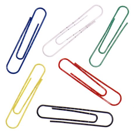 Giant Wavy Assorted Paperclips - 73mm