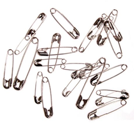 Assorted Sizes Nickel Plated Safety Pins