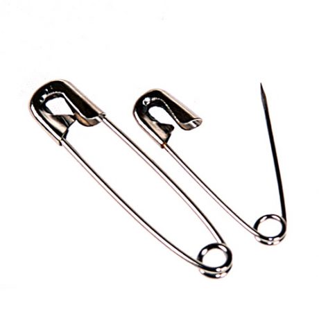 Crofter Nickel Safety Pins - 12/57mm