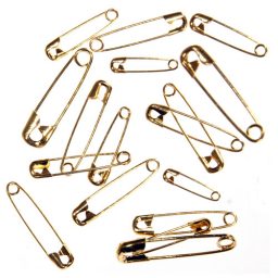 Brass Safety Pins - Assorted