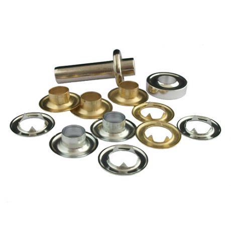 Yellow Brass Eyelets & Tools - 11mm