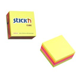 Sticky Notes 76X76 Neon Mix - 12 Cubes Per Pack