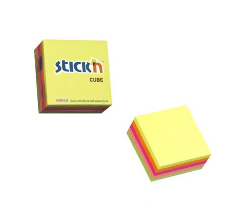 Sticky Notes 50X50 Neon Mix - 48 Cubes Per Pack