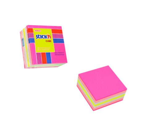 Pink Neon Mini Cube - 48 Per Pack