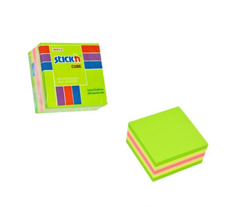 Green Neon Mini Cube - 48 Per Pack
