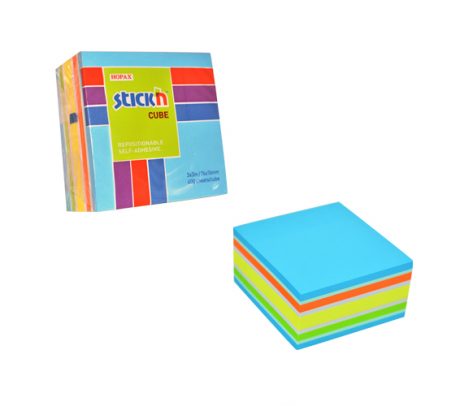 76 X 76 Neon Pastel Blue  Cube -  12 Pads Per Pack