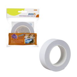 Re-Sticky Dbl Side Tape 12Mm X 12Mm - 12 Per Pack