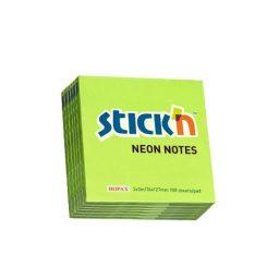 Regular Notes 76 X 76 Neon Lime - 6 Pads Per Pack