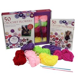 50 Crochet Flowers Book Kit
