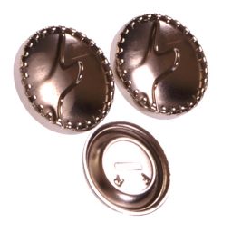 Brass Nickel Cover Buttons - 38mm