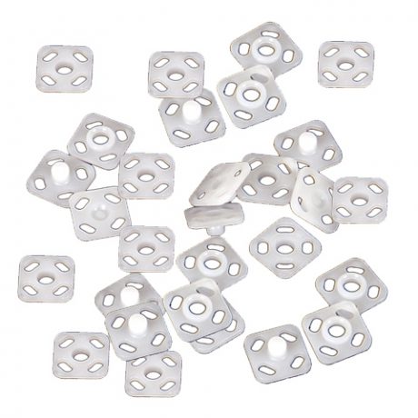 Acetal White Snap Fasteners - 9mm